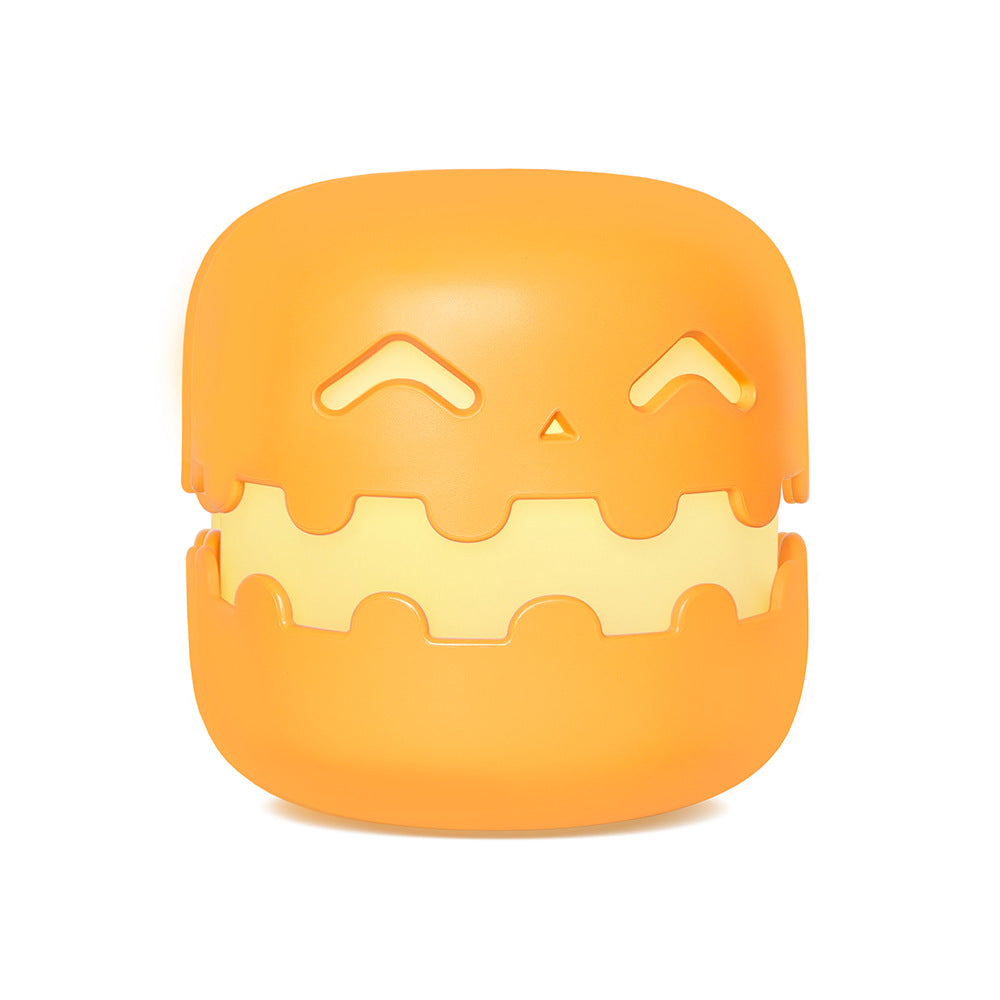 Halloween Pumpkin Night Light – Cute Silicone Bedside Lamp for Kids & Adults, Funny Ambience Light for Bedroom, Living Room & Party Decoration, Rechargeable LED Gift for Halloween & Birthdays | Fast Delivery 5–9 Days + Free Shipping